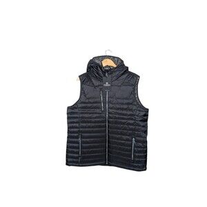 Stormtech Women’s PFV-2WLE Thermal Shell Puffer Vest 2XL Black Hooded NWT